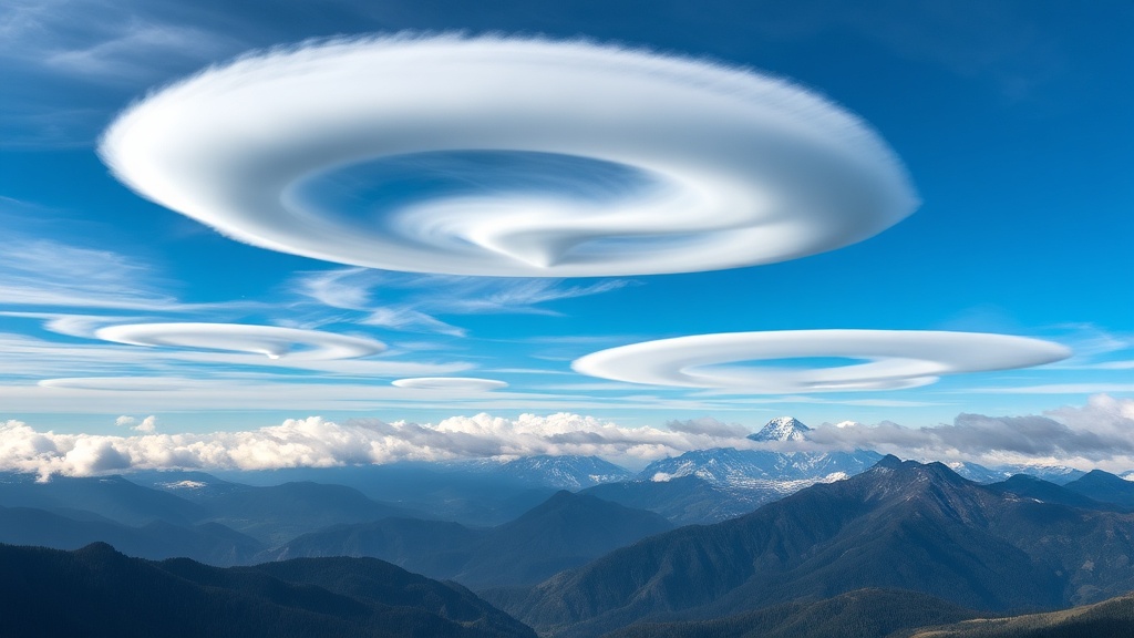 Maravilhas Naturais: Fenômenos Que Vão Te Deixar Sem Fôlego 4 Nuvens lenticulares sobre montanhas